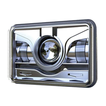 

1pcs Red Domen Projector 4X6 Sealed Beam Led Headlight For Peterbilt 379 Kenworth T600 W900 Chevy Suzuki DRZ Honda