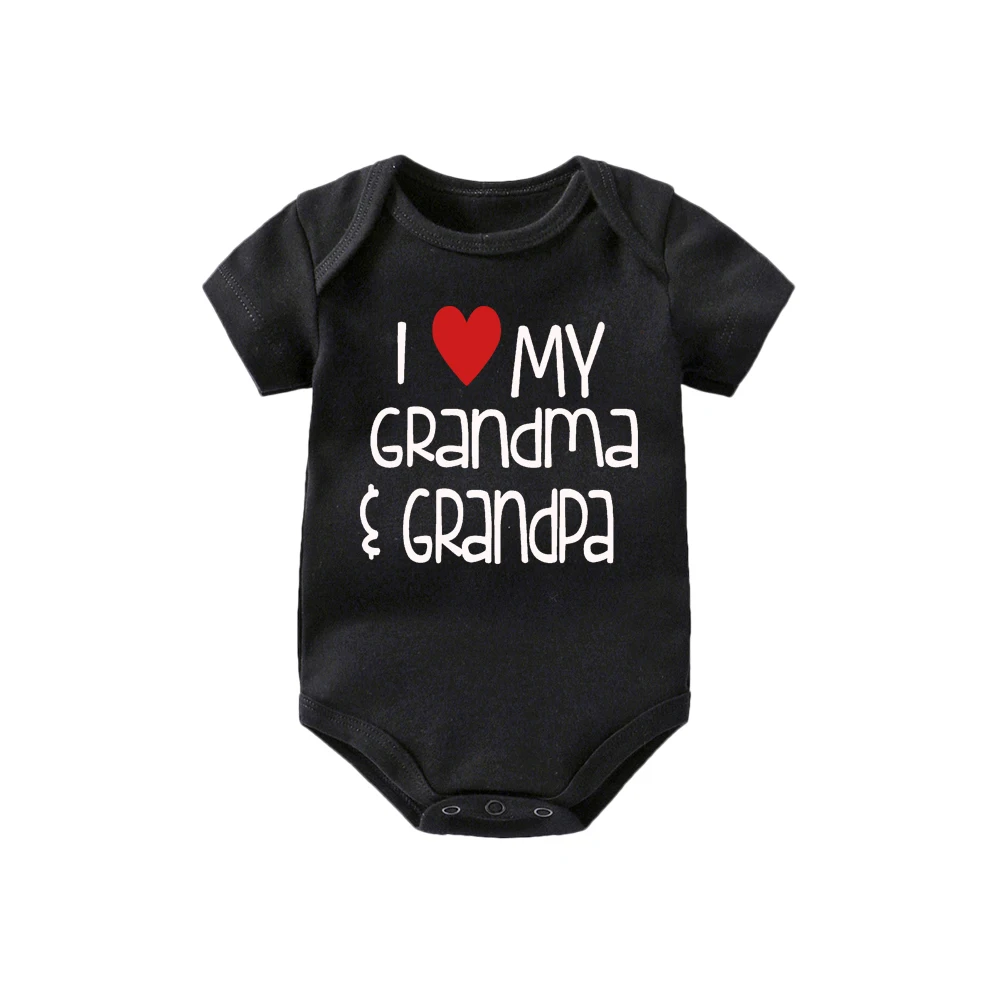 Culbutomind я со словами &quotLove grandma&quot и дедушка детское боди Милая одежда для маленьких