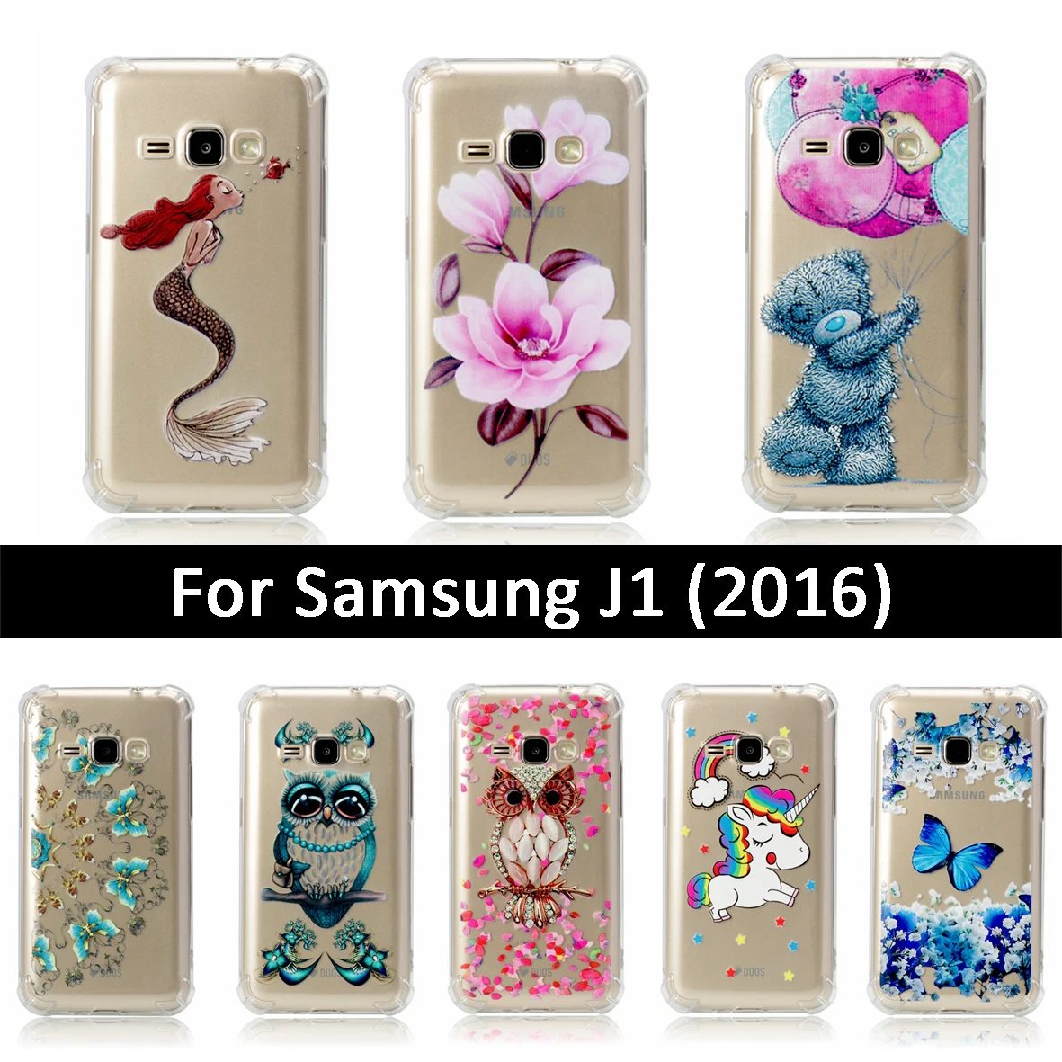 Чехол с рисунком для Samsung Galaxy J1 2016 J120 J120F защитный чехол J 1 120 120F противоударный