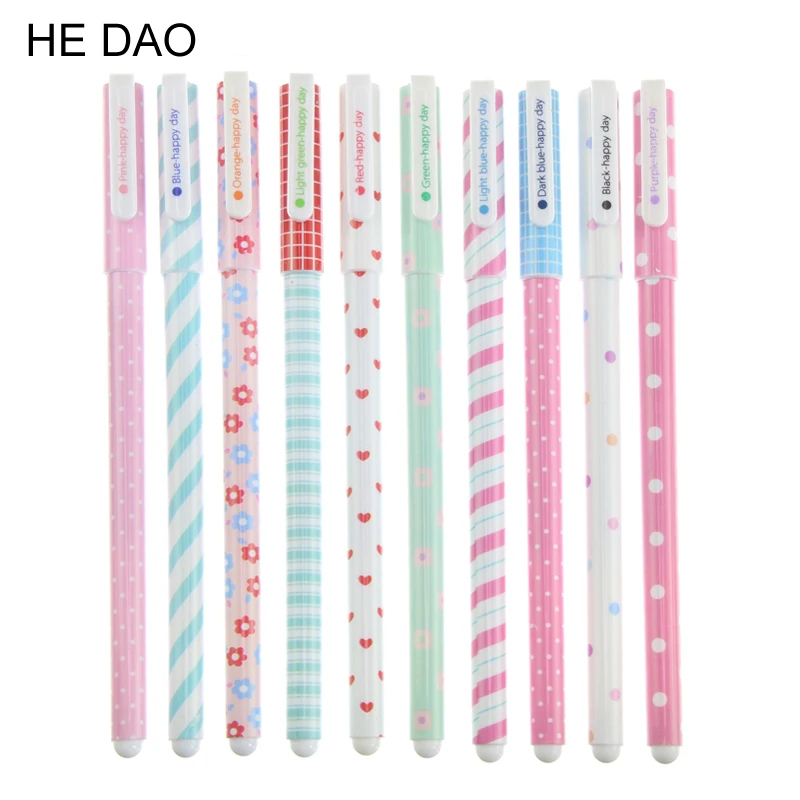 

10 Pcs New Cute Cartoon Colorful Gel Pen Set Kawaii Korean Stationery Creative Gift School Supplies Material Escolar