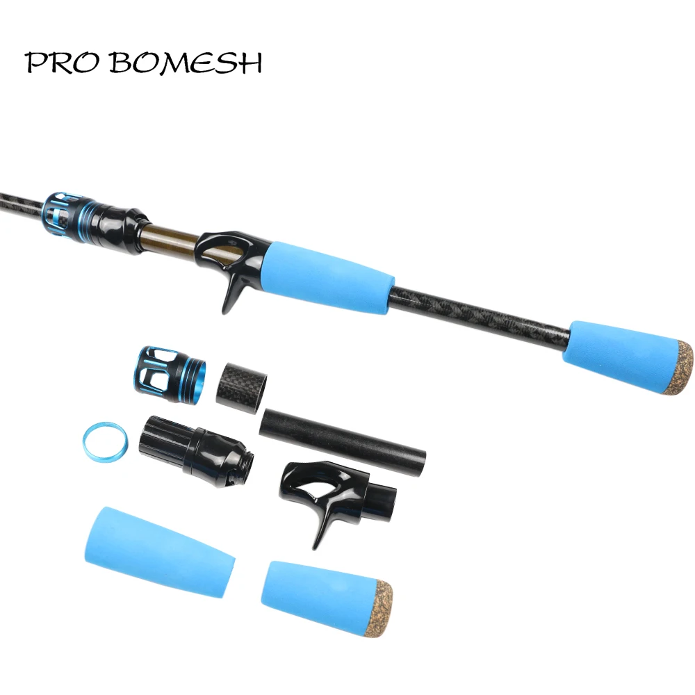 Pro Bomesh 1 комплект алюминиевая фиксирующая гайка + углеродная трубка 3K спиннинг