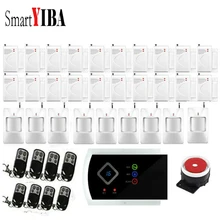 SmartYIBA Wireless Home Security Alarm System Kit with Auto Dial Android IOS APP Control Russian Spanish Italian French Voice