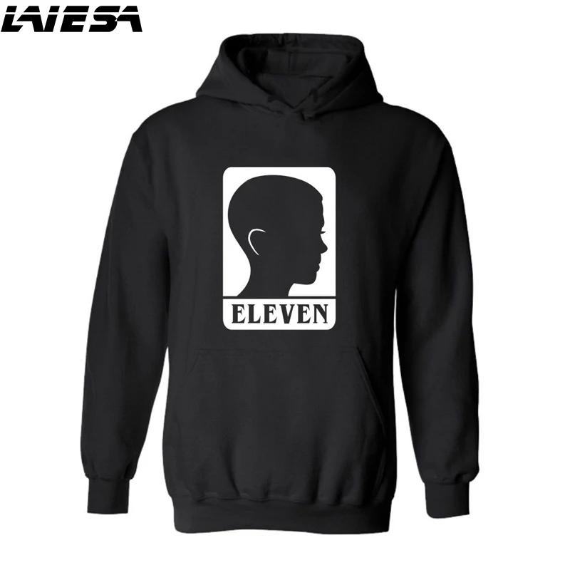 LIESA Streetwear Sweatshirts Men Stranger Things Hooded Oversized Hoodies Winter Hip Hop Sweatshirt Eleven Stranger Thing