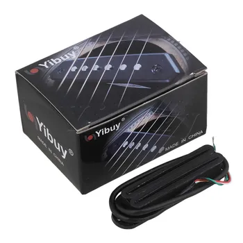

Yibuy Black Dual Rail Humbucker Guitar Neck Pickup 4 Wire