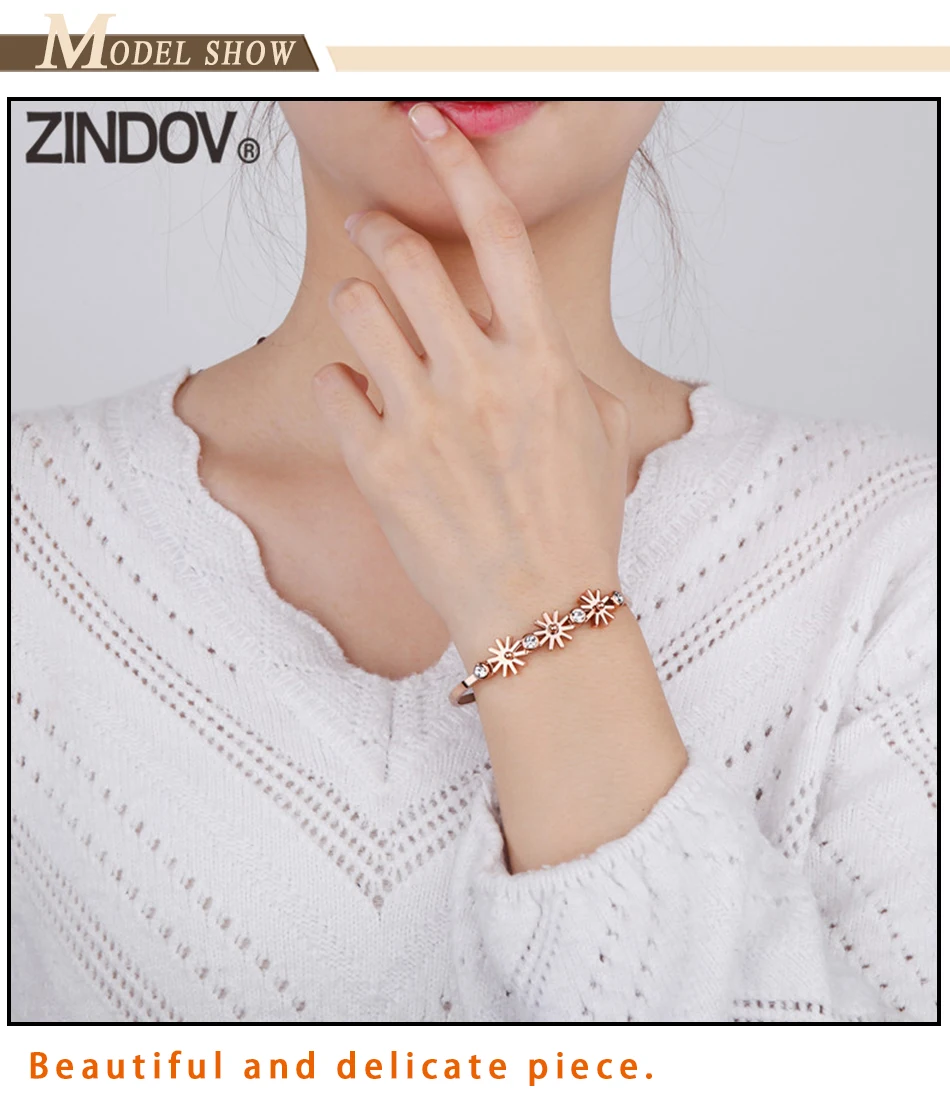 flower bangle bracelet  (9)
