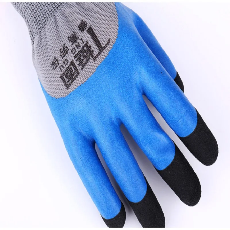 5/12 Pairs High Safety Protective Gloves Work Gloves Microfiber Wear-resistant Sweat-absorbent Breathable Processing Gloves