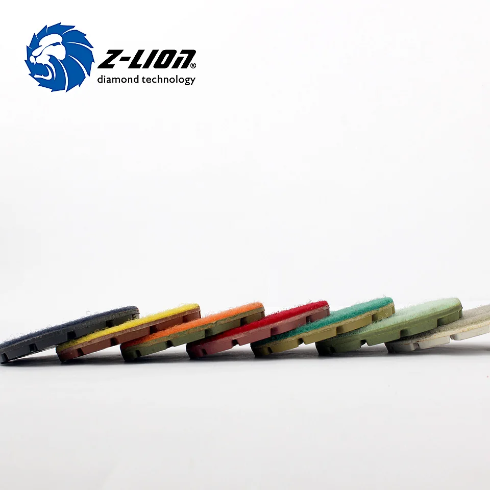 Z LION 3 дюйма мраморная Полировка для пола 7 шт./лот 80 мм Алмазная полировка