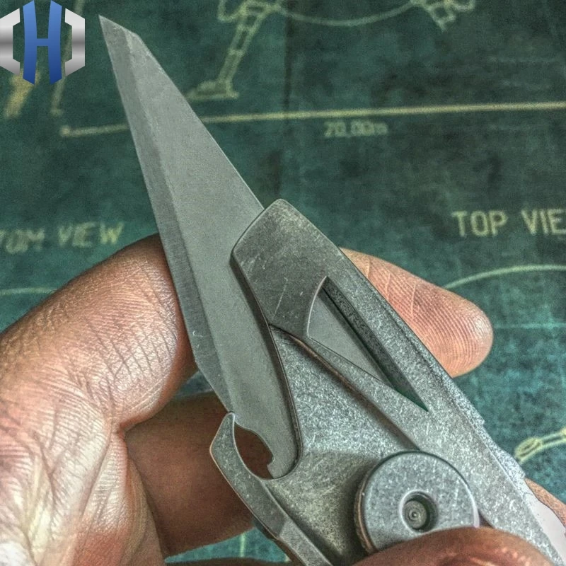 Curved Utility Knife Titanium Metal Cutter Cut Wallpaper EDC Demolition Express Box Envelope Open Bottle Multifunction Tools