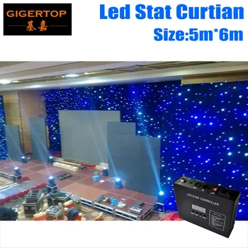 Goedkoop Super Prijs 5 M * 6 M Gratis Verzending Groothandel LED RGB Star Gordijn LED Backdrops Korting Wedding Achtergrond met 7DMX Kanalen
