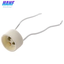 10 шт. GU10 разъем(светодиодный и галогенные лампы) керамический держатель лампы аксессуары для освещения