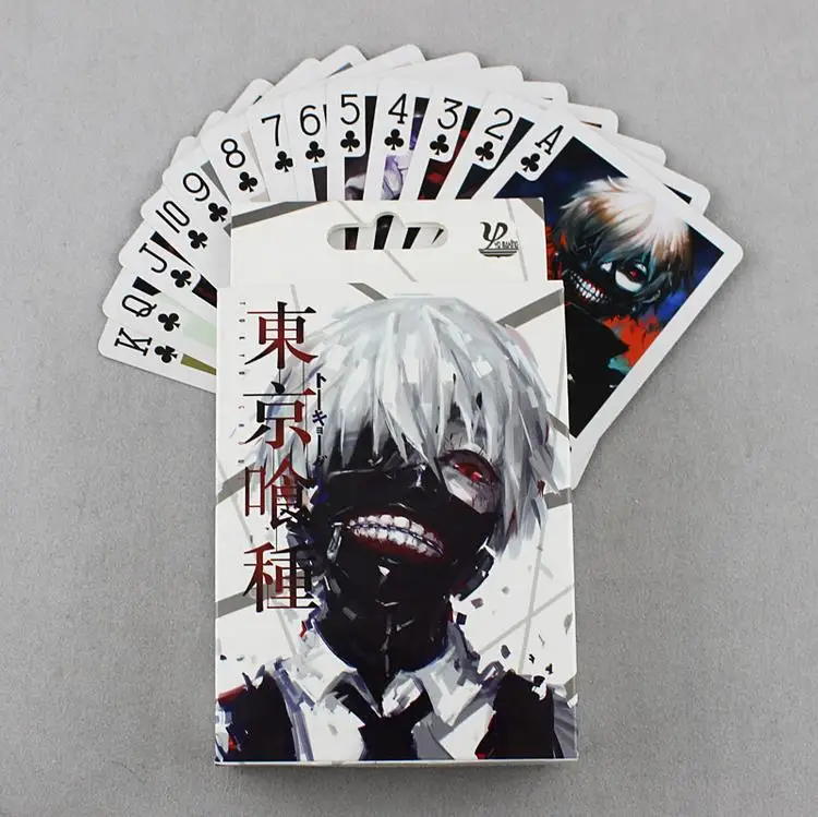 54 шт./упак. аниме Grim Reaper & Death Notes & Natsume & Tokyo Ghoul экшн-игрушки Фигурки Коллекция Покер игры карты игрушки