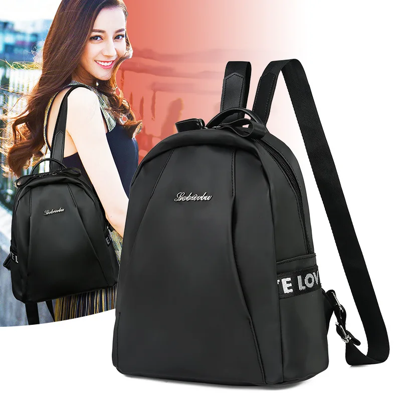 2019 New Ladies Backpack Oxford Cloth Backpack For Girl Travel Shoulder Bag Fashion Mochila Feminina Black Backpack Women School 2019 New Ladies Backpack Oxford Cloth Backpack For Girl Travel Shoulder Bag Fashion Mochila Feminina Black Backpack Women School