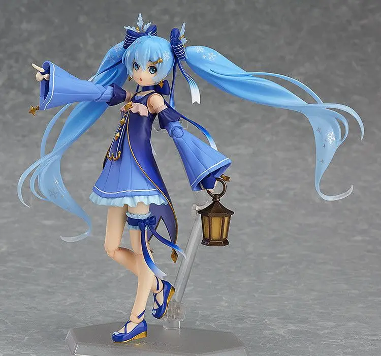 Аниме Vocaloid Hatsune Miku Figma EX-037 Twinkle Snow Ver. Figma 307 ПВХ фигурка Коллекционная модель детские игрушки кукла 14 см