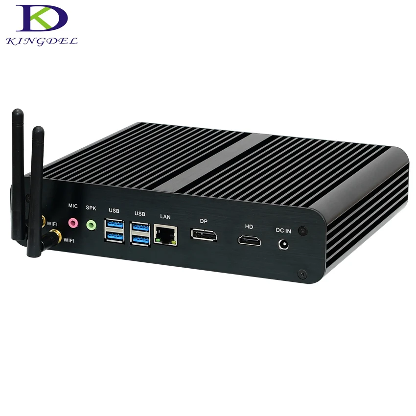  [7th Gen Intel Core i7 7500U] Kaby Lake Fanless Mini PC Windows 10 Max 3.5GHz Intel HD Graphics 620, 4K HDMI, HTPC TV Box 