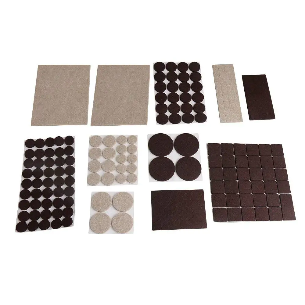 Square Round Rectangle Felt Furniture Pads Non Slip Floor Scratch Furniture Pads Non Slip Floor
