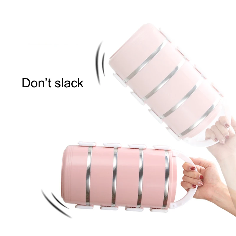 2-4 Layer 304 Stainless Steel Bento Lunch Box Leakproof Thermal Insulation Food Storage Container Large Picnic Office Lunchbox