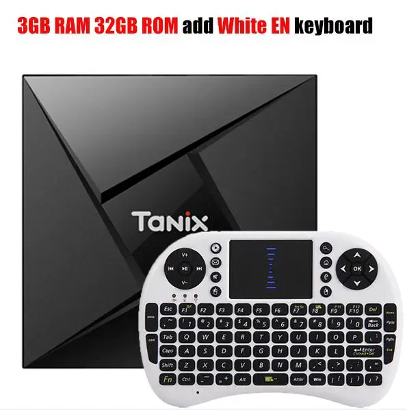 Tanix TX9 Pro ТВ приставка Bluetooth 4,1 3g 32G Amlogic S912 Android 7,1 Восьмиядерный WiFi приставка медиаплеер PK x96 GT1 Ultimate - Цвет: 3GB 32GB White EN