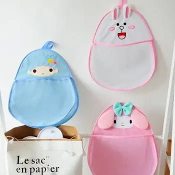 

Cartoon Totoro Kumamon Barbapapa Anpanman Cony Brown Crystal Wall Hanging Bag Home Bathroom Storage Bag Organizer