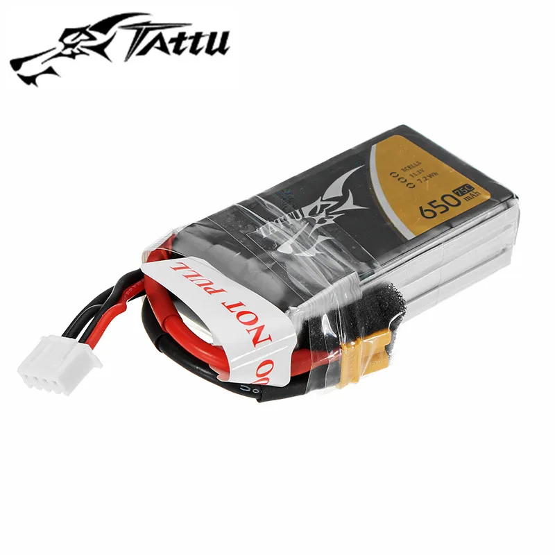 Best Дело tattu 11.1 В 650 мАч 75c 3S1P LIPO Батарея с xt30u-f Разъем для RC FPV-системы Racing Игрушечные лошадки вертолет автомобиль Лодка Quad Запчасти Асса