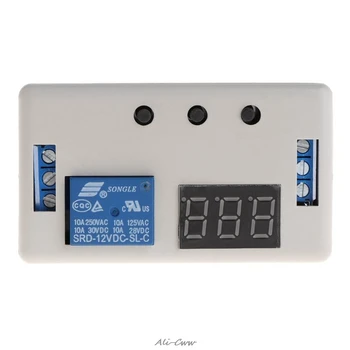 

DC 12V LED Digital Time Delay Relay Module Programmable Timer Relay Control Switch Timing Trigger Cycle with Case for Indoor