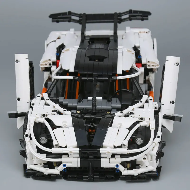 Цена Корабль из Испании DHL 23002 Technic серии MOC 4789 изменение гоночного автомобиля детские строительные блоки кирпичи детские игрушки модели автомоби...