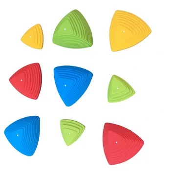 

River stepping colorful walking stones game assorted sized set of 9 Integration balance training 9pcs/set