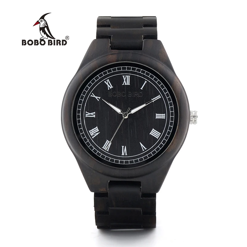 BOBO BIRD Wooden Watches Men Natural Wood Strap Handmade Japan Movement Quartz Wrist Watch Luxury Mens Gifts relogio masculino