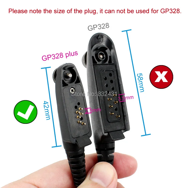 Speaker Mic Microphone or Motorola Walkie Talkie GP328Plus 6 IMG_0015