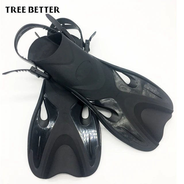 Adjustable Open heel Swimming fins Adult Diving flippers Men Women