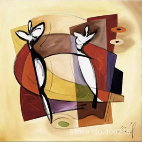 

Figure art woman abstract Painting for bedroom Lucky in Love canvas arts Hand painted High quality home decor