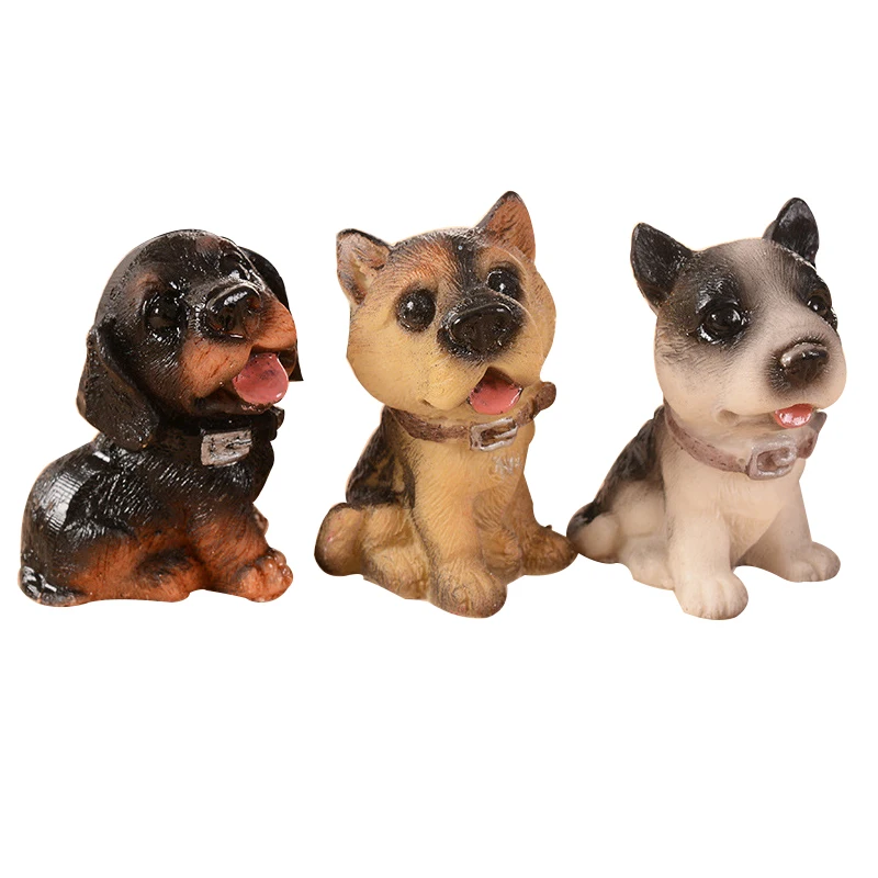 

Lovely Resin 12 Dog Figurines Decorative Living Room Furnishing Articles Home & Garden Cute Cartoon Craft Children's Toys Gifts