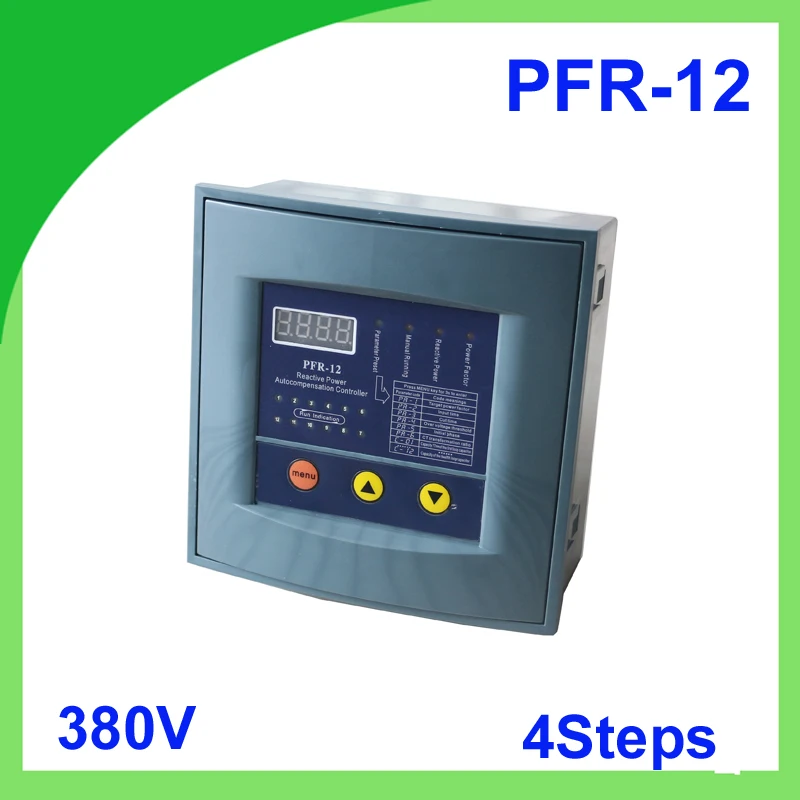 ФОТО JKW58 PFR-12 power factor 380v 4steps 50/60Hz Reactive power automatic compensation controller capacitor for 50/60HZ