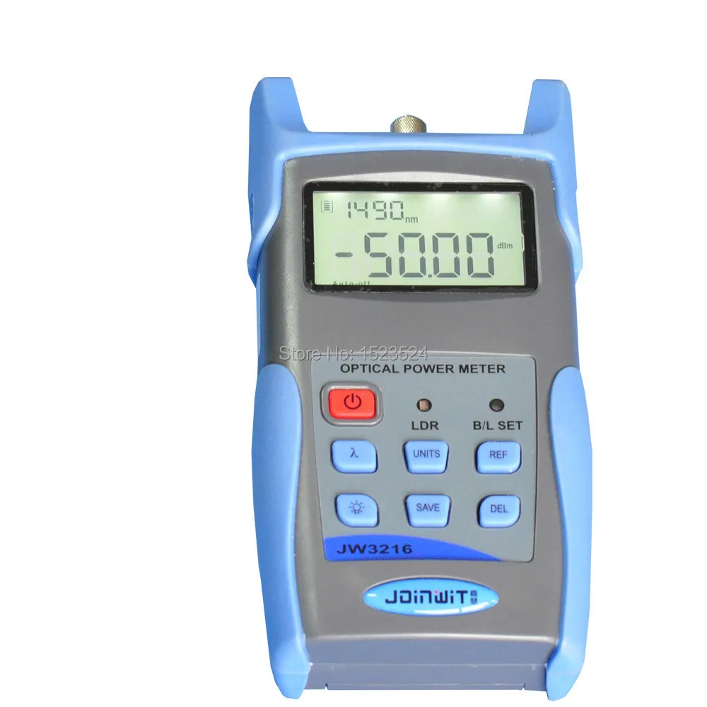 

High Precision USB Port Data Storage JW3216A -70+6dBm Handheld Fiber Optical Power Meter