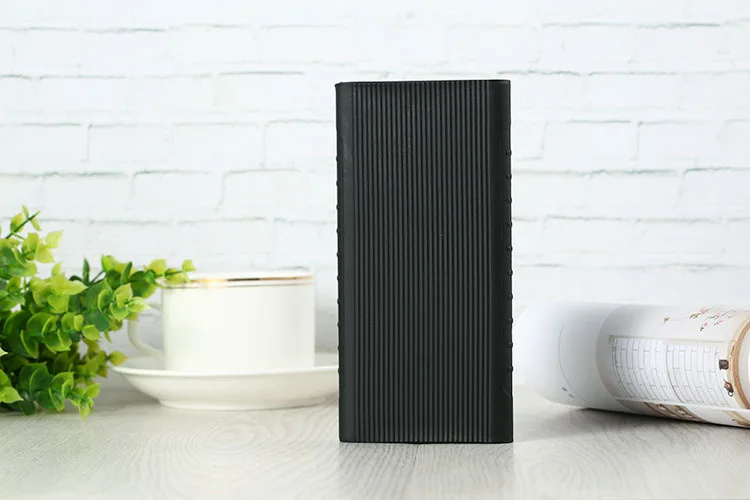 Black Для Xiaomi mi power Bank 2 10000 mAh чехол силиконовый защитный чехол с резиновым рукавом для Xiao mi power bank 2 10000 mah Чехол - Цвет: Black