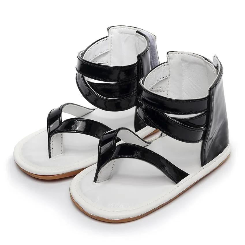 

2018 fashion Infant Baby Girls Beach Leather unique shoes for baby girl Rubber Sole Summer First Walkers fringe Shoes