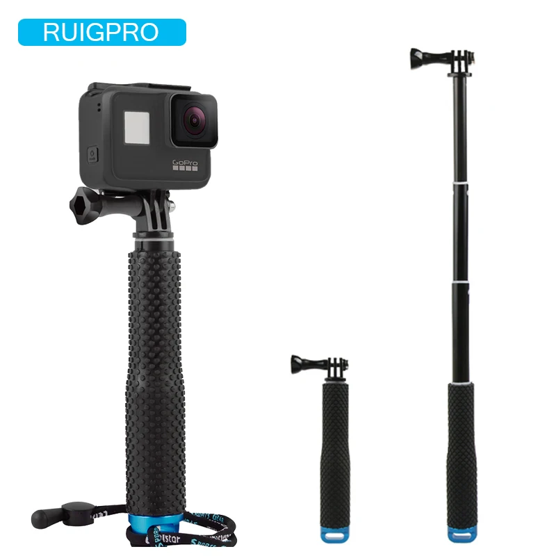 

Light weight tripod 19 Inch Extendable Camera Selfie Stick Action Camera Handheld Monopod for Gopro HERO 7/6/5/4 for SJ4000