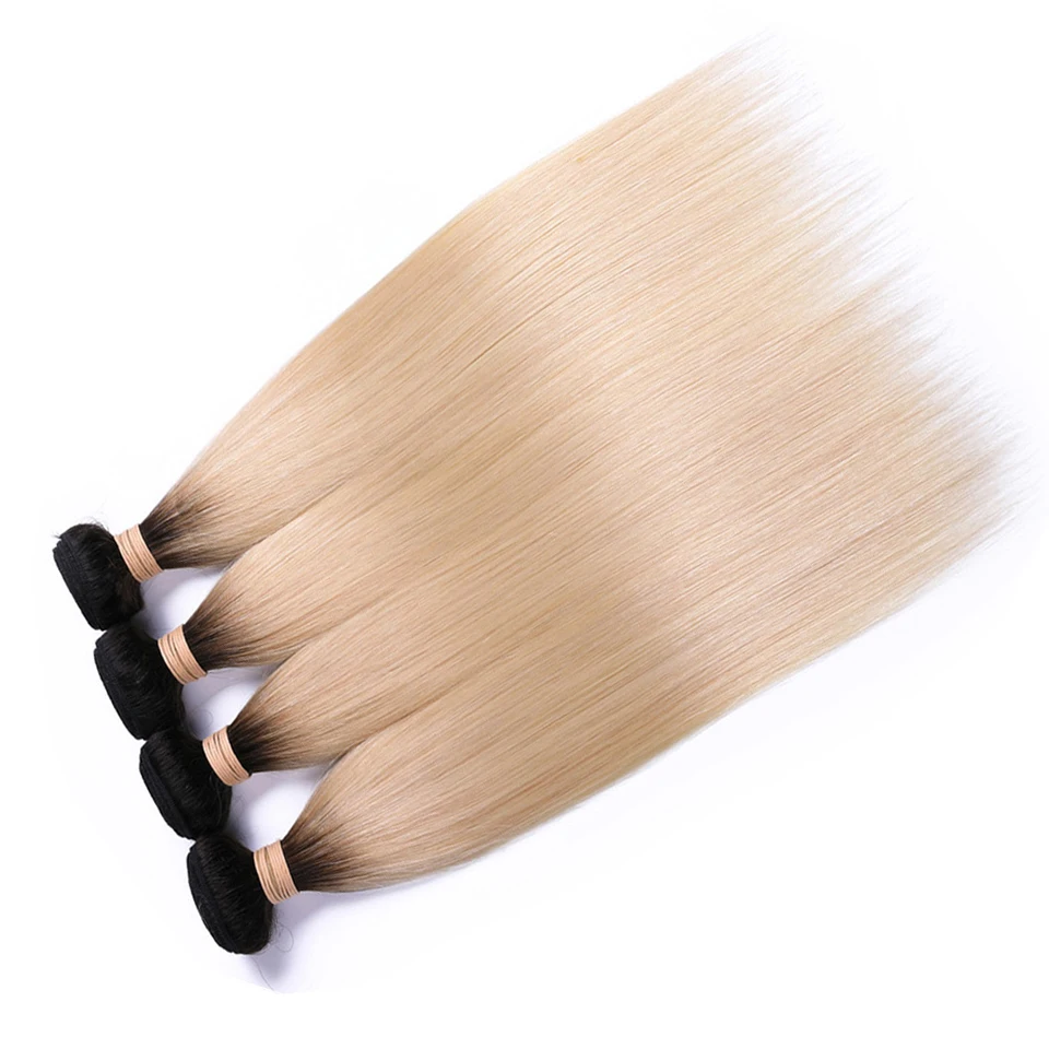 613 blonde ombre hair straight 4 bundles