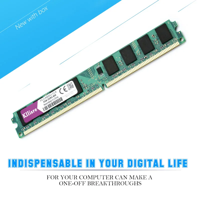 Kllisre DDR2 Ram 2 ГБ 800 667 МГц 240Pin без ECC настольная Память Dimm Новинка