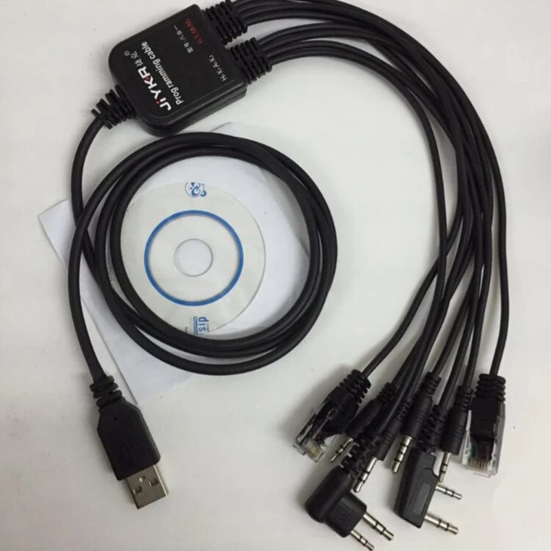 

2019 newest USB connector walkie talkie program cable use for baofeng Kenwood Icom hytera motolora program cable