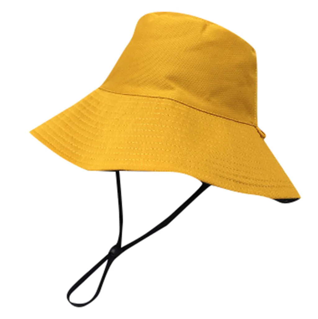 Складная летняя шляпа женская желтая Панама Рыбацкая шляпа солнце с УФ-защитой лучей упаковываемая и стильная с широкими полями gorra# P7 - Цвет: A