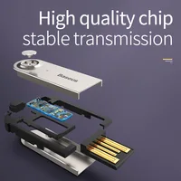 Baseus BA01 USB odbiornik Bluetooth Adapter Dongle kabel do samochodu 3.5mm Jack Aux Bluetooth 5.0 4.2 głośnik Audio muzyka nadajnik 5