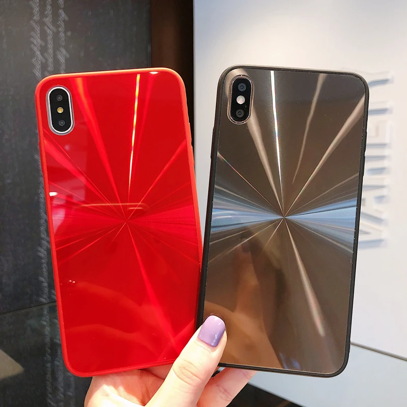 

CD Pattern Bling Phone Case For iPhone XR X XS Max XS Candy Color Cover For iPhone 8 Plus 6 6s 7 Funda Shell Capa Coque