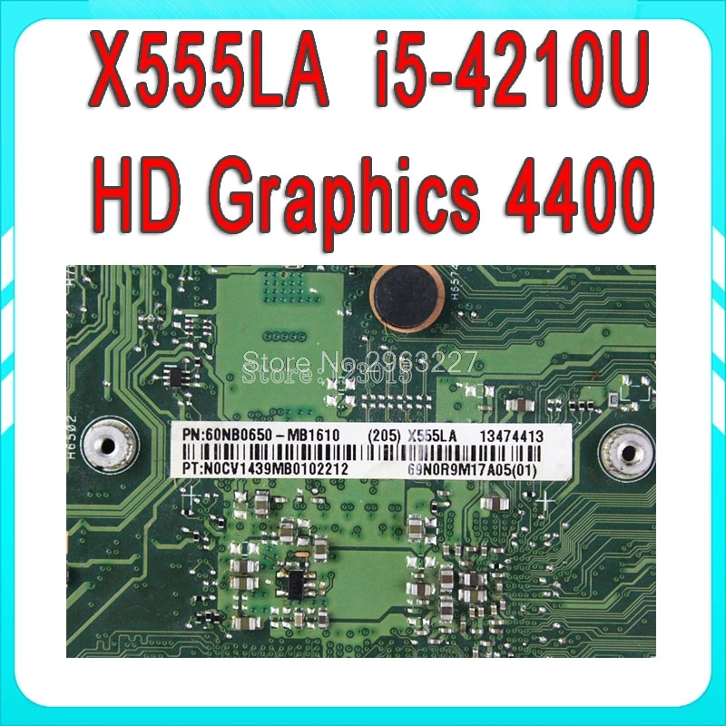 X555LA материнская плата для For Asus X555LD REV 2 0 3 1 6 I5 4210U 4G HD Graphics 4400 100%