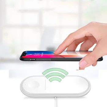 

New Dual Charging Wireless Charger 2-In-1 Wireless Charger For Apple Watch Iwatch Mobile Phone Accessories