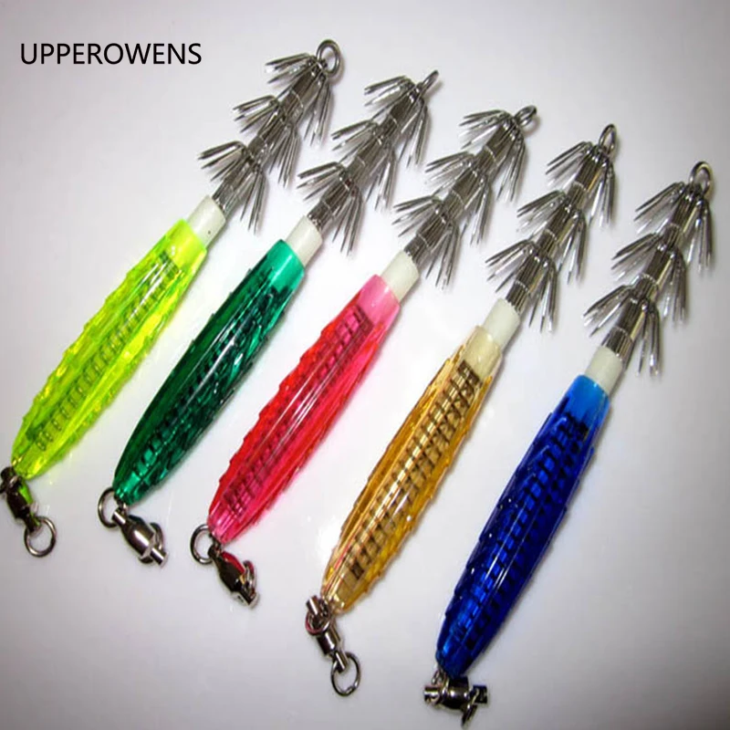 Buy 10pcs 13.5cm/18g Squid Jigs Fishing Squid Lures