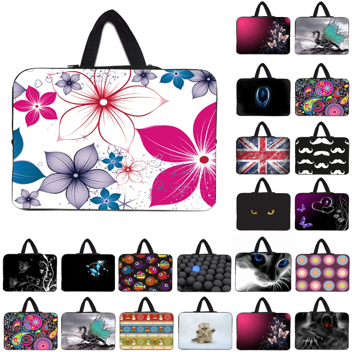 Computer Case 17 Inch Ladies Fashion Handbag For Dell 17.3 17.4 16.8 Inch Universal Shockproof Laptop Accessories Sleeve Cover -