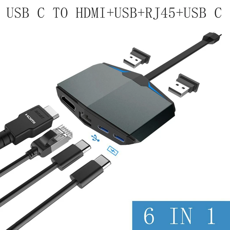 ITSYH USB HUB C к HDMI PD Thunderbolt 3 адаптер Тип 0 хаб для Apple Macbook pro 2017 dell XPS 13 Chromebook|Адаптеры Type-C|