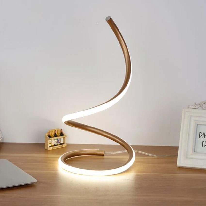 

Modern Table Lamp Led Aluminum Art Decorate Table Lamps for Bedroom Study Reading Luminaria Desk Lamp Home Lighting