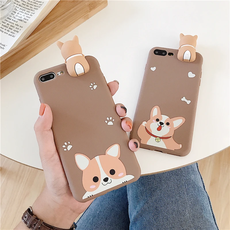 Welsh Corgi Dog Case Soft TPU Puppy font b Toy b font Cases for Huawei P30