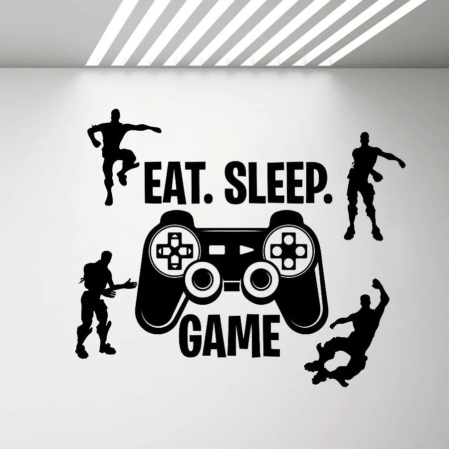 Видео игры Наклейка на стену Ps4 геймера характер виниловые наклейки на стену Спальня украшения дома Гостиная Removalbe Xbox Плакаты D901